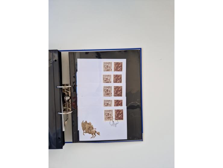 2000/15, postfrische und gestempelte, in den Hauptnummern je überkomplette Sammlung, dabei Marken je einzeln und in Viererblo