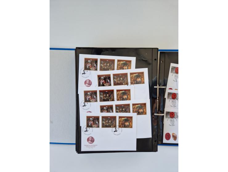 2000/15, postfrische und gestempelte, in den Hauptnummern je überkomplette Sammlung, dabei Marken je einzeln und in Viererblo