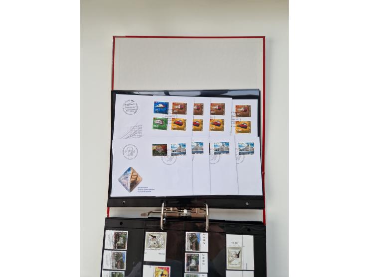 2000/15, postfrische und gestempelte, in den Hauptnummern je überkomplette Sammlung, dabei Marken je einzeln und in Viererblo