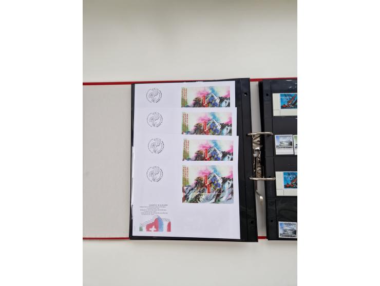 2000/15, postfrische und gestempelte, in den Hauptnummern je überkomplette Sammlung, dabei Marken je einzeln und in Viererblo