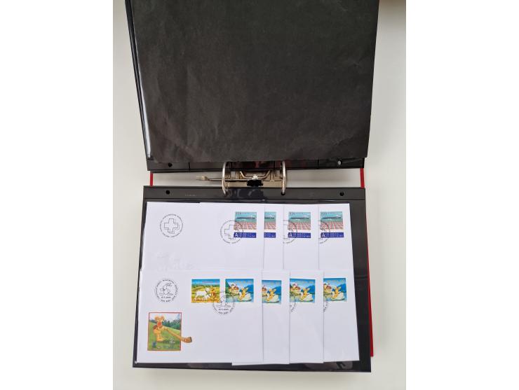 2000/15, postfrische und gestempelte, in den Hauptnummern je überkomplette Sammlung, dabei Marken je einzeln und in Viererblo