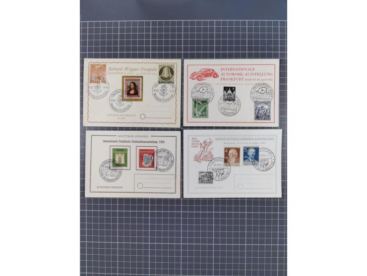 1949/55, 17 Briefe &amp; Karten mit FDC und SSt., dabei Furtwängler, sehr sauber
