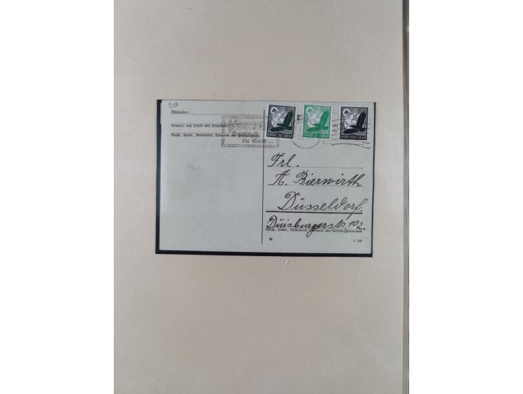 1912/61, Heimatsammlung Saarland mit Flugpost 1912, Erstflu Saarbrücken-Paris 1928, Firmenlochung, Feldpost, Einladungskarte 