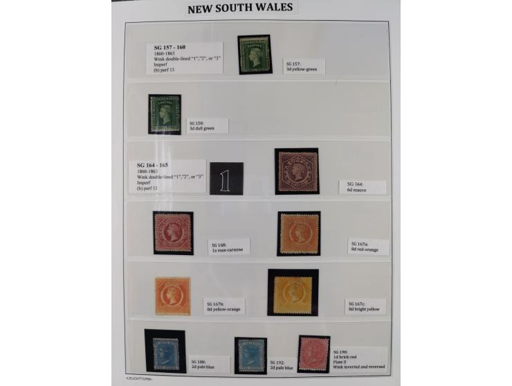 1860/1910, Unused collection on 13 leaves with over 100 items, beginning with registered issue, many margin miprints, Specime