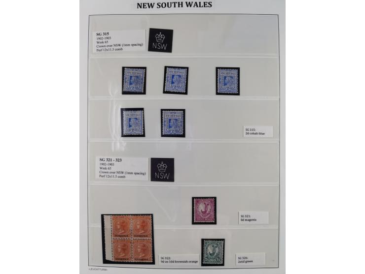 1860/1910, Unused collection on 13 leaves with over 100 items, beginning with registered issue, many margin miprints, Specime