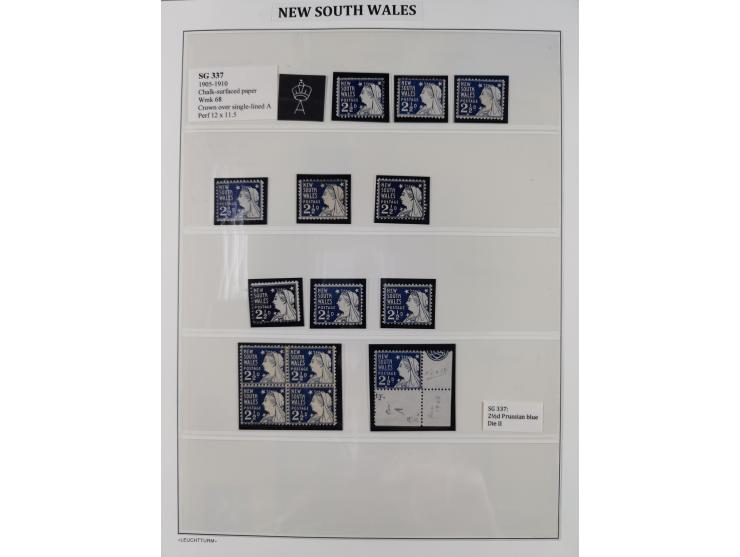 1860/1910, Unused collection on 13 leaves with over 100 items, beginning with registered issue, many margin miprints, Specime