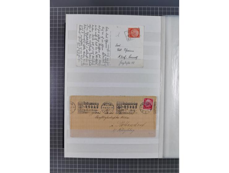 1900/50, Grosses Albummit Briefen/Karten/Dokumenten ab Bayern, dabei Arbeitsbuch 1934-46, Gewerkschaftsausweis, dazu 36 K.u.K