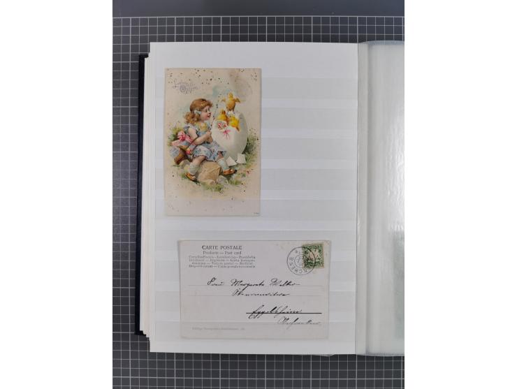 1900/50, Grosses Albummit Briefen/Karten/Dokumenten ab Bayern, dabei Arbeitsbuch 1934-46, Gewerkschaftsausweis, dazu 36 K.u.K