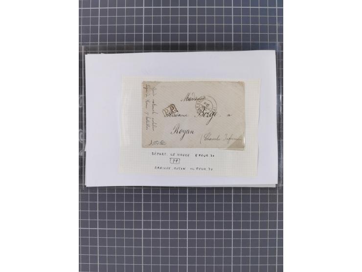 1870/84 (ca.), umfangreicher Bestand mit 64 Briefen, viele interessante Verwendungen, Schwerpunkt Postgeschichte 1870/71, dab