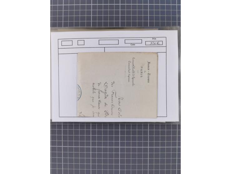 1870/84 (ca.), umfangreicher Bestand mit 64 Briefen, viele interessante Verwendungen, Schwerpunkt Postgeschichte 1870/71, dab