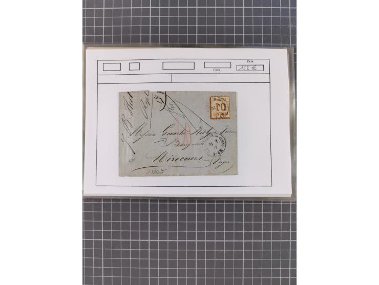 1870/84 (ca.), umfangreicher Bestand mit 64 Briefen, viele interessante Verwendungen, Schwerpunkt Postgeschichte 1870/71, dab