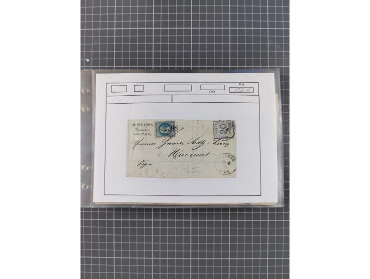 1870/72, interessanter Bestand mit über 70 Briefen, viele attraktive Verwendungen mit besseren Einzel- und Mehrfachfrankature