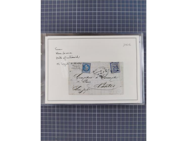 1870/72, interessanter Bestand mit über 70 Briefen, viele attraktive Verwendungen mit besseren Einzel- und Mehrfachfrankature