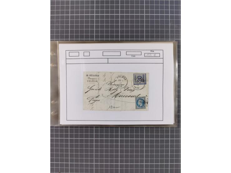 1870/72, interessanter Bestand mit über 70 Briefen, viele attraktive Verwendungen mit besseren Einzel- und Mehrfachfrankature