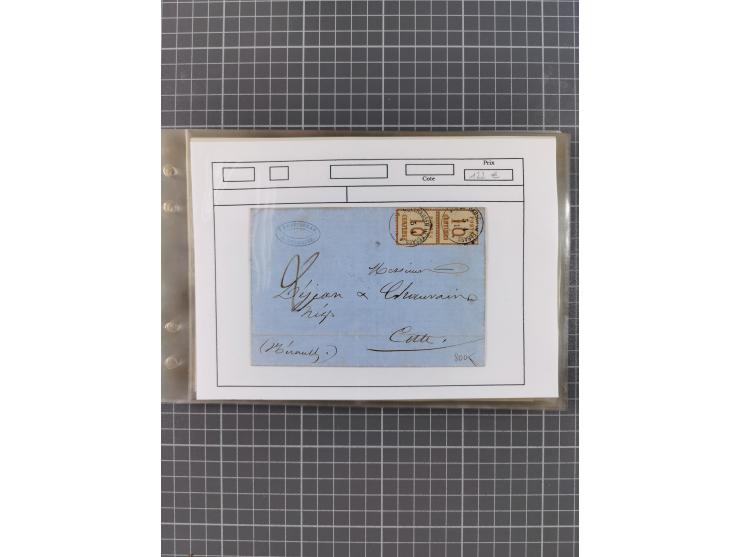 1870/72, interessanter Bestand mit über 70 Briefen, viele attraktive Verwendungen mit besseren Einzel- und Mehrfachfrankature