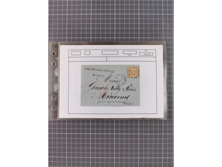 1870/72, interessanter Bestand mit über 70 Briefen, viele attraktive Verwendungen mit besseren Einzel- und Mehrfachfrankature