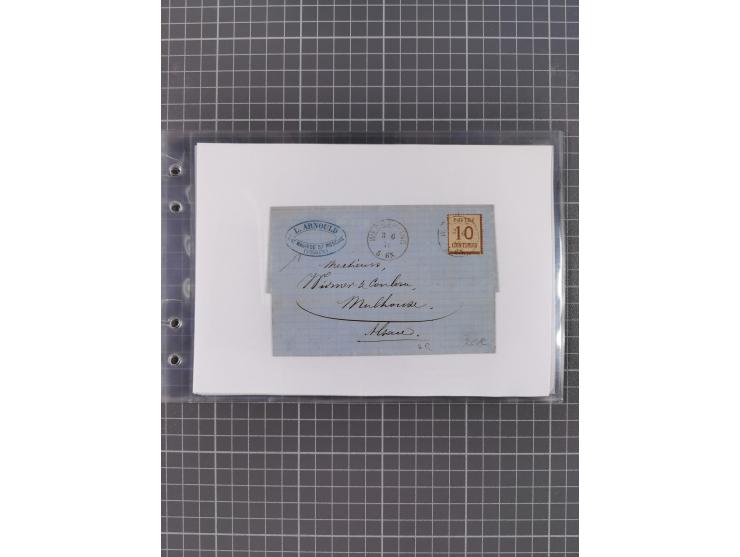 1870/72, interessanter Bestand mit über 70 Briefen, viele attraktive Verwendungen mit besseren Einzel- und Mehrfachfrankature