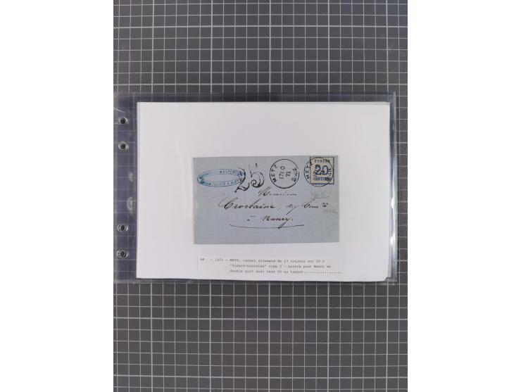 1870/72, interessanter Bestand mit über 70 Briefen, viele attraktive Verwendungen mit besseren Einzel- und Mehrfachfrankature