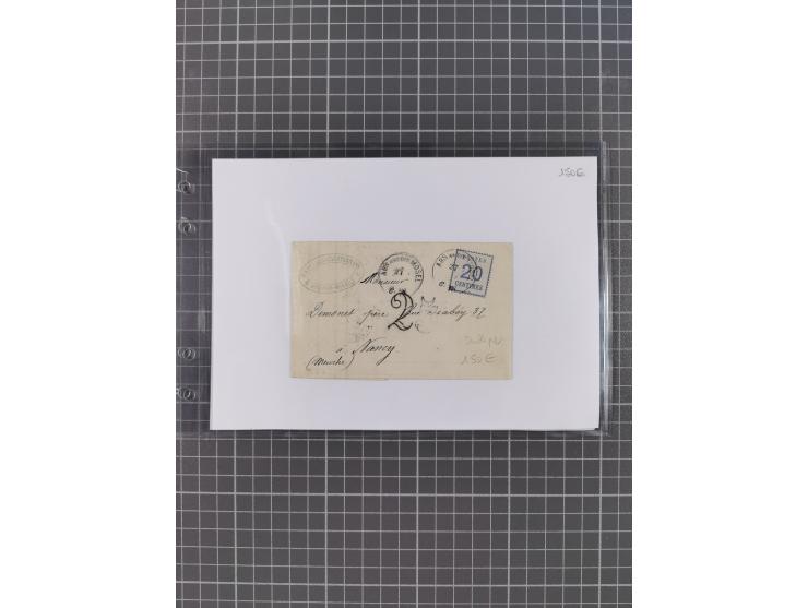 1870/72, interessanter Bestand mit über 70 Briefen, viele attraktive Verwendungen mit besseren Einzel- und Mehrfachfrankature