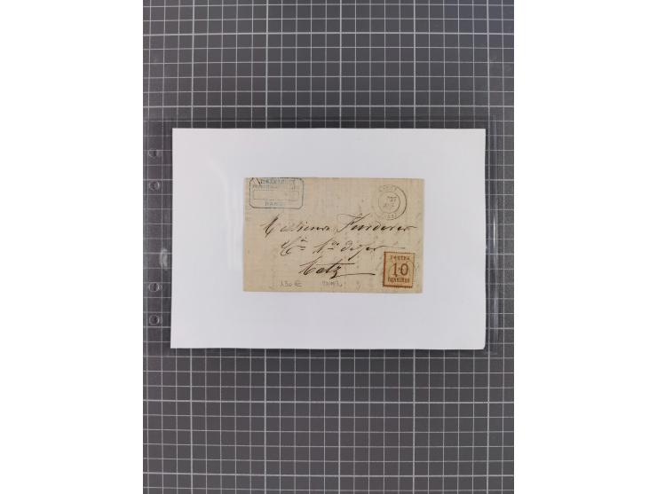 1870/72, interessanter Bestand mit über 70 Briefen, viele attraktive Verwendungen mit besseren Einzel- und Mehrfachfrankature