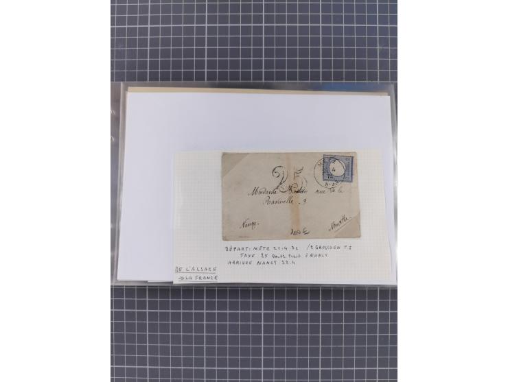 1870/72, interessanter Bestand mit über 70 Briefen, viele attraktive Verwendungen mit besseren Einzel- und Mehrfachfrankature