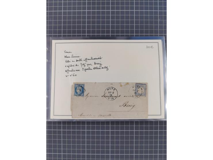 1870/72, interessanter Bestand mit über 70 Briefen, viele attraktive Verwendungen mit besseren Einzel- und Mehrfachfrankature