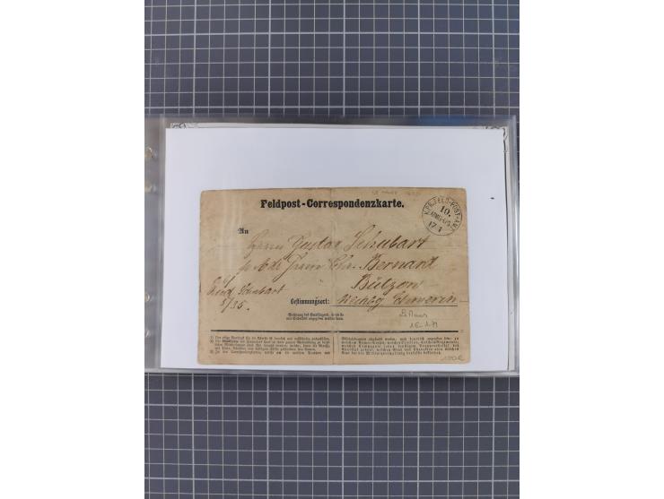 1870/72, interessanter Bestand mit über 70 Briefen, viele attraktive Verwendungen mit besseren Einzel- und Mehrfachfrankature