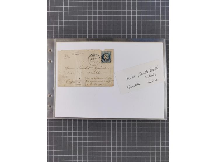 1870/72, interessanter Bestand mit über 70 Briefen, viele attraktive Verwendungen mit besseren Einzel- und Mehrfachfrankature