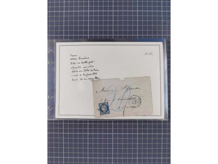 1870/72, interessanter Bestand mit über 70 Briefen, viele attraktive Verwendungen mit besseren Einzel- und Mehrfachfrankature