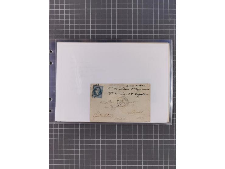 1870/72, interessanter Bestand mit über 70 Briefen, viele attraktive Verwendungen mit besseren Einzel- und Mehrfachfrankature