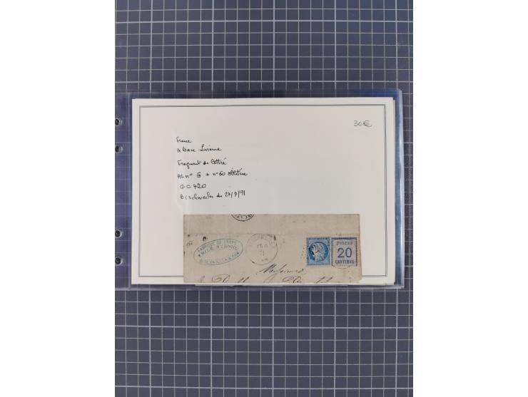 1870/72, interessanter Bestand mit über 70 Briefen, viele attraktive Verwendungen mit besseren Einzel- und Mehrfachfrankature