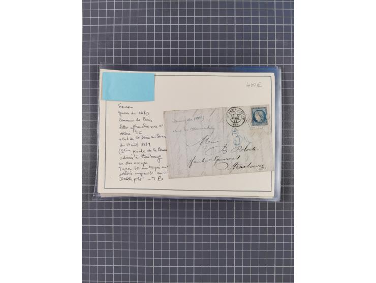 1870/72, reichhaltiger Bestand mit über 50 Briefen mit vielen besseren Einzel- und Mehrfachfrankaturen, Stempeln und weiteren