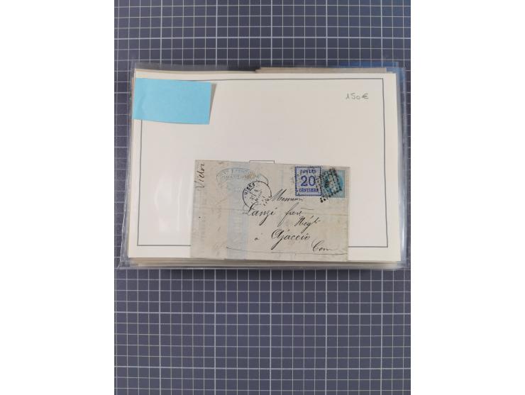 1870/72, reichhaltiger Bestand mit über 50 Briefen mit vielen besseren Einzel- und Mehrfachfrankaturen, Stempeln und weiteren