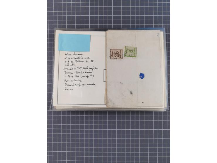 1870/72, reichhaltiger Bestand mit über 50 Briefen mit vielen besseren Einzel- und Mehrfachfrankaturen, Stempeln und weiteren