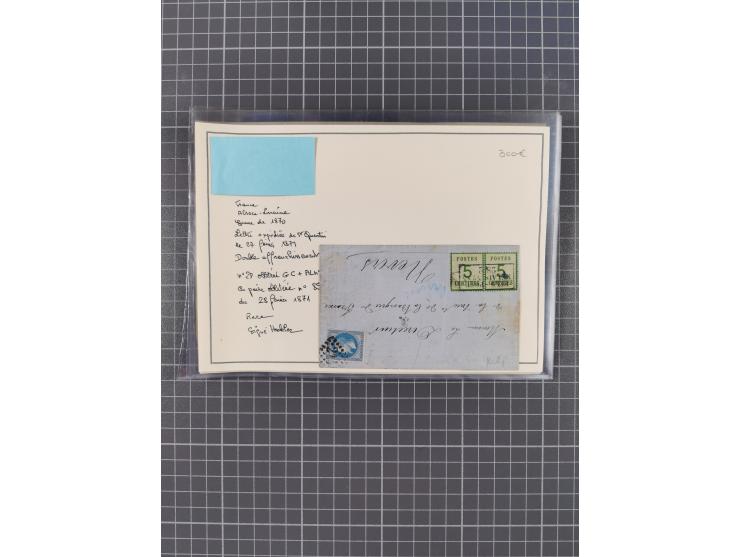 1870/72, reichhaltiger Bestand mit über 50 Briefen mit vielen besseren Einzel- und Mehrfachfrankaturen, Stempeln und weiteren