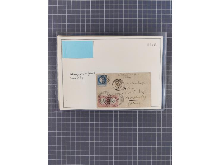 1870/72, reichhaltiger Bestand mit über 50 Briefen mit vielen besseren Einzel- und Mehrfachfrankaturen, Stempeln und weiteren