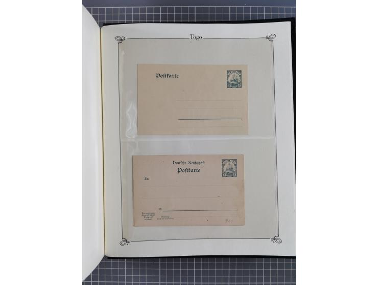 China-Togo, 2-bändige Sammlung in Sieger-Alben, dabei bessere postfrische Werte (u.a. Marianen 4 I), auch rund 40 ungebraucht
