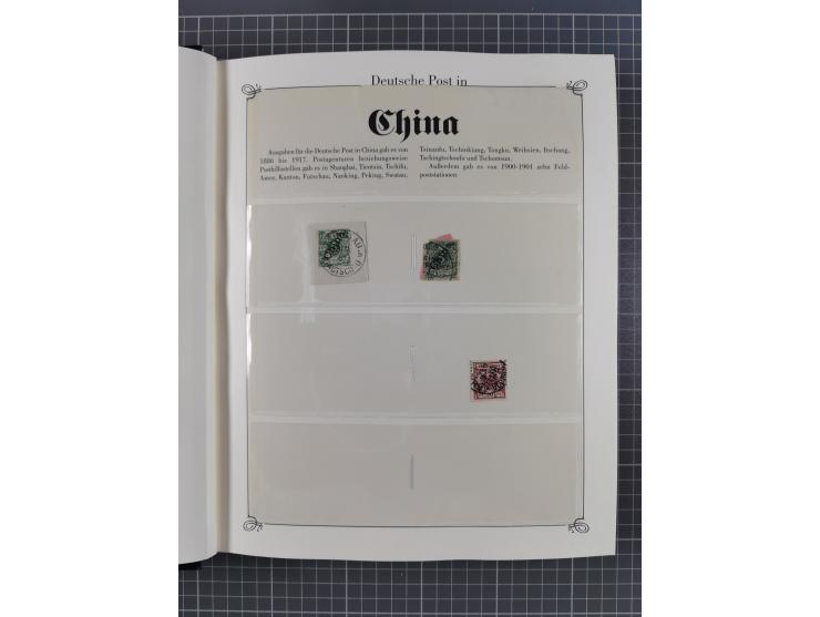 China-Togo, 2-bändige Sammlung in Sieger-Alben, dabei bessere postfrische Werte (u.a. Marianen 4 I), auch rund 40 ungebraucht