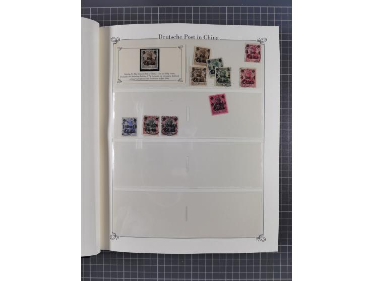 China-Togo, 2-bändige Sammlung in Sieger-Alben, dabei bessere postfrische Werte (u.a. Marianen 4 I), auch rund 40 ungebraucht