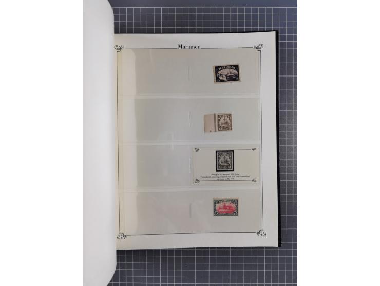 China-Togo, 2-bändige Sammlung in Sieger-Alben, dabei bessere postfrische Werte (u.a. Marianen 4 I), auch rund 40 ungebraucht