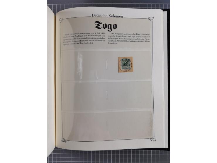 China-Togo, 2-bändige Sammlung in Sieger-Alben, dabei bessere postfrische Werte (u.a. Marianen 4 I), auch rund 40 ungebraucht