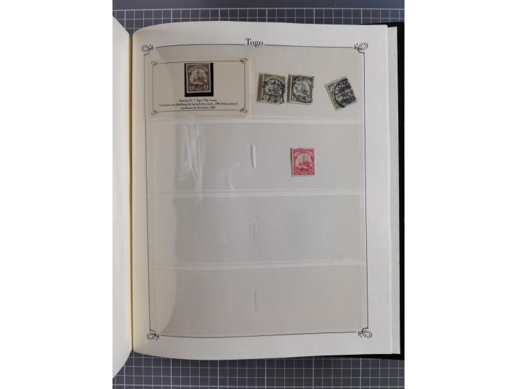 China-Togo, 2-bändige Sammlung in Sieger-Alben, dabei bessere postfrische Werte (u.a. Marianen 4 I), auch rund 40 ungebraucht
