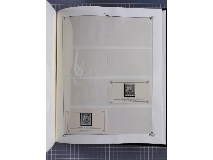 China-Togo, 2-bändige Sammlung in Sieger-Alben, dabei bessere postfrische Werte (u.a. Marianen 4 I), auch rund 40 ungebraucht