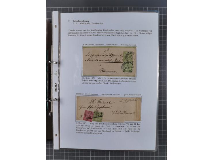 1868/71, 'Die Norddeutsche Post in Schlesien', Ausstellungssammlung mit rund 160 Belegen, dabei viele Besonderheiten, Ersttag