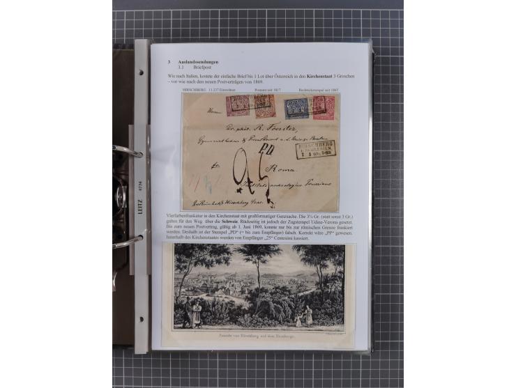 1868/71, 'Die Norddeutsche Post in Schlesien', Ausstellungssammlung mit rund 160 Belegen, dabei viele Besonderheiten, Ersttag