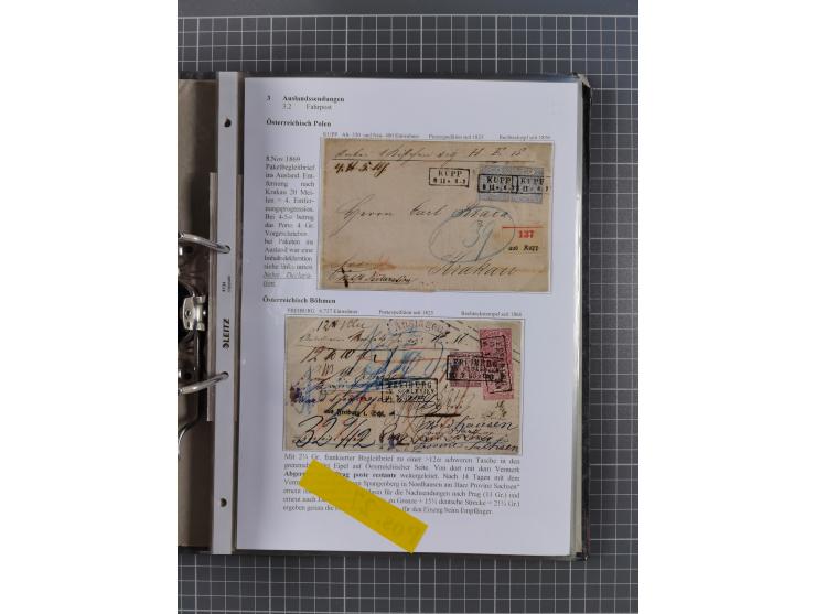 1868/71, 'Die Norddeutsche Post in Schlesien', Ausstellungssammlung mit rund 160 Belegen, dabei viele Besonderheiten, Ersttag