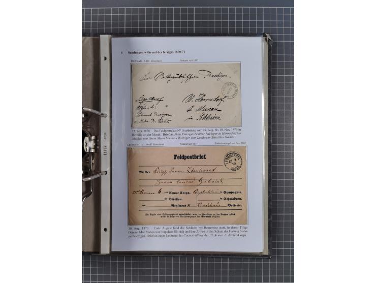 1868/71, 'Die Norddeutsche Post in Schlesien', Ausstellungssammlung mit rund 160 Belegen, dabei viele Besonderheiten, Ersttag