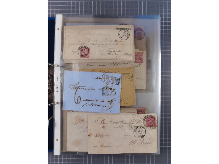 1868/71, 'Die Norddeutsche Post in Schlesien', Ausstellungssammlung mit rund 160 Belegen, dabei viele Besonderheiten, Ersttag
