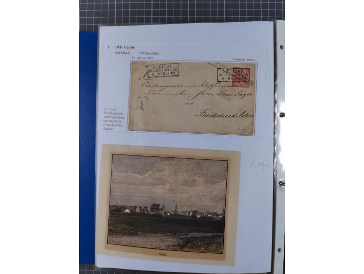 1868/71, 'Die Norddeutsche Post in Schlesien', Ausstellungssammlung mit rund 160 Belegen, dabei viele Besonderheiten, Ersttag