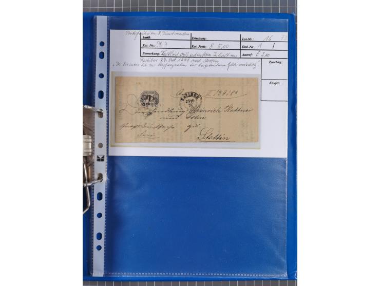 1868/71, 'Die Norddeutsche Post in Schlesien', Ausstellungssammlung mit rund 160 Belegen, dabei viele Besonderheiten, Ersttag